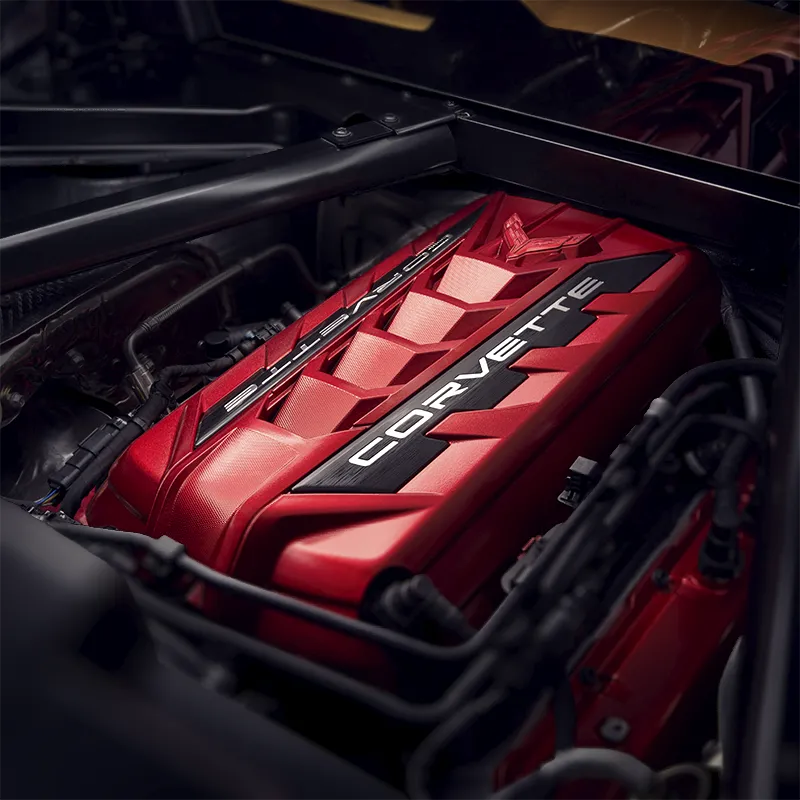 C8 Corvette LT2 Red Engine Cover