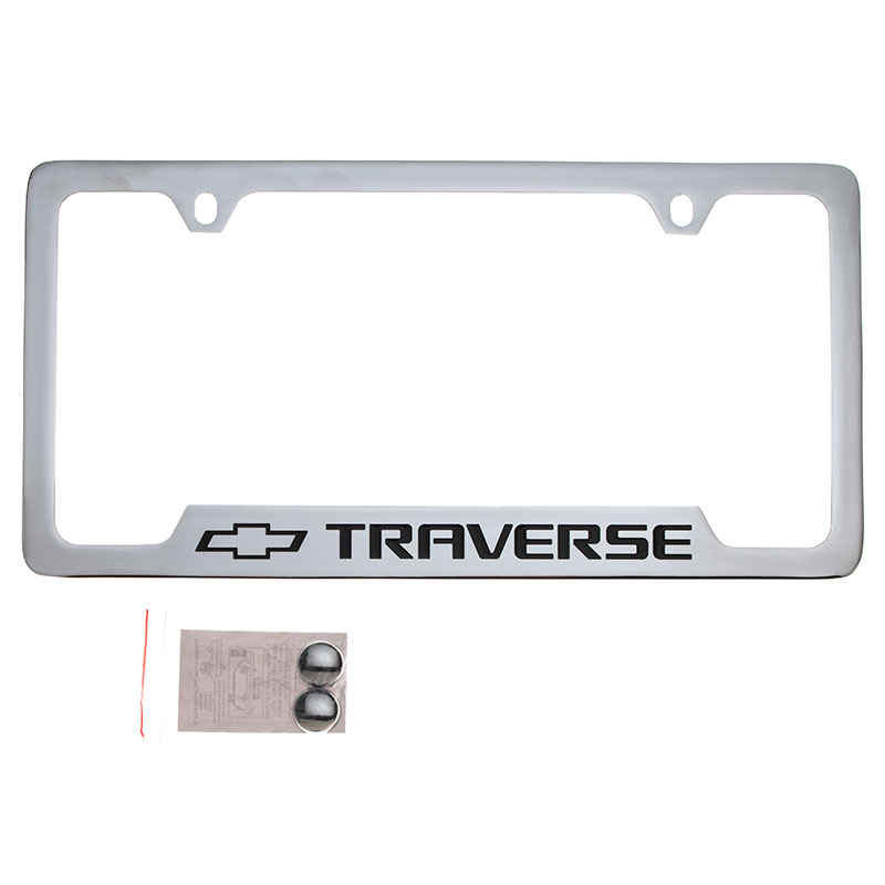 2018 Traverse License Plate Frame | Chrome | Traverse Logo