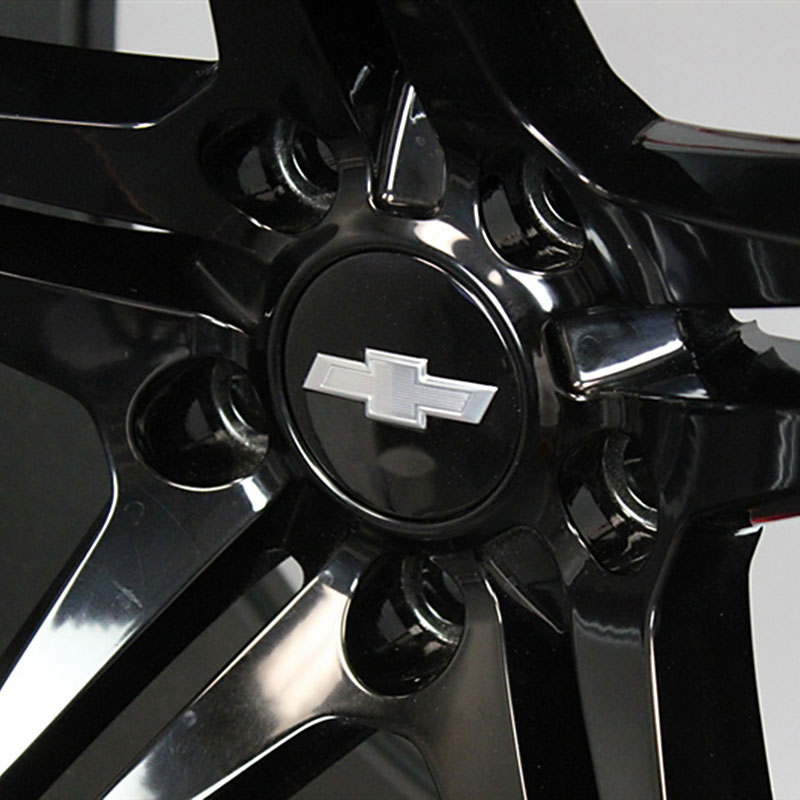 2022 Camaro | Wheel Center Cap | Black | Silver Bowtie | Single