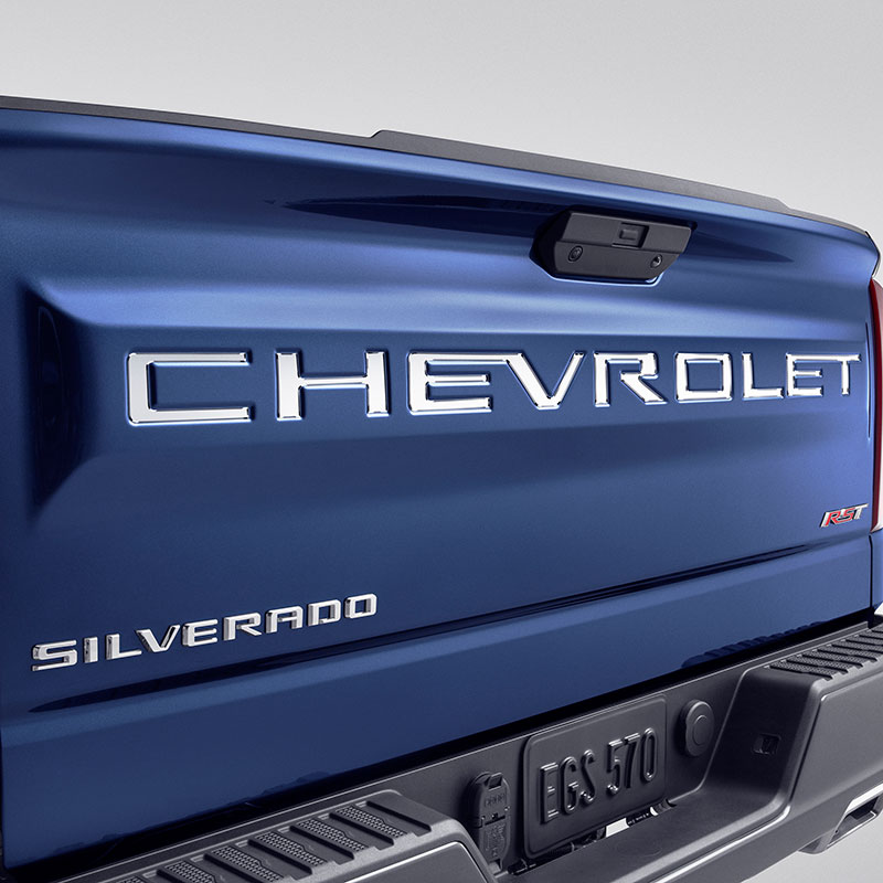 2020 Silverado 3500 | Chevrolet Tailgate Lettering | Decal Package | Polished Stainless Steel