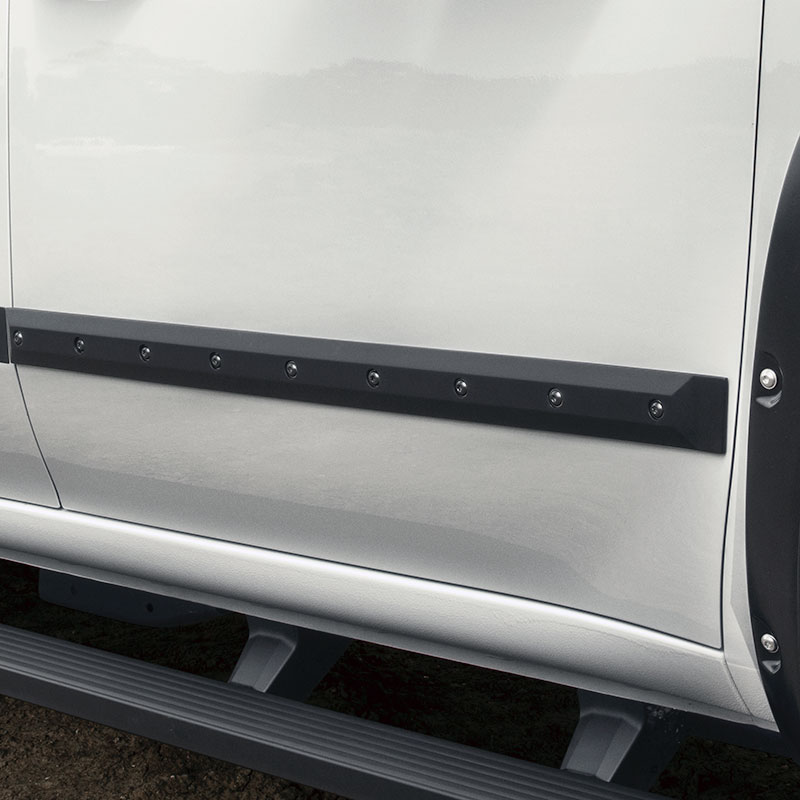 2021 Silverado 1500 | Door Side Molding | Crew Cab | Black Paintable | Bolt-on Look | Front and Rear