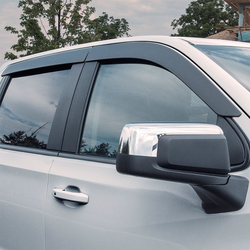 2023 Escalade | Window Vent Visors | Exterior Mount | Matte Black | Low Profile | Front and Rear