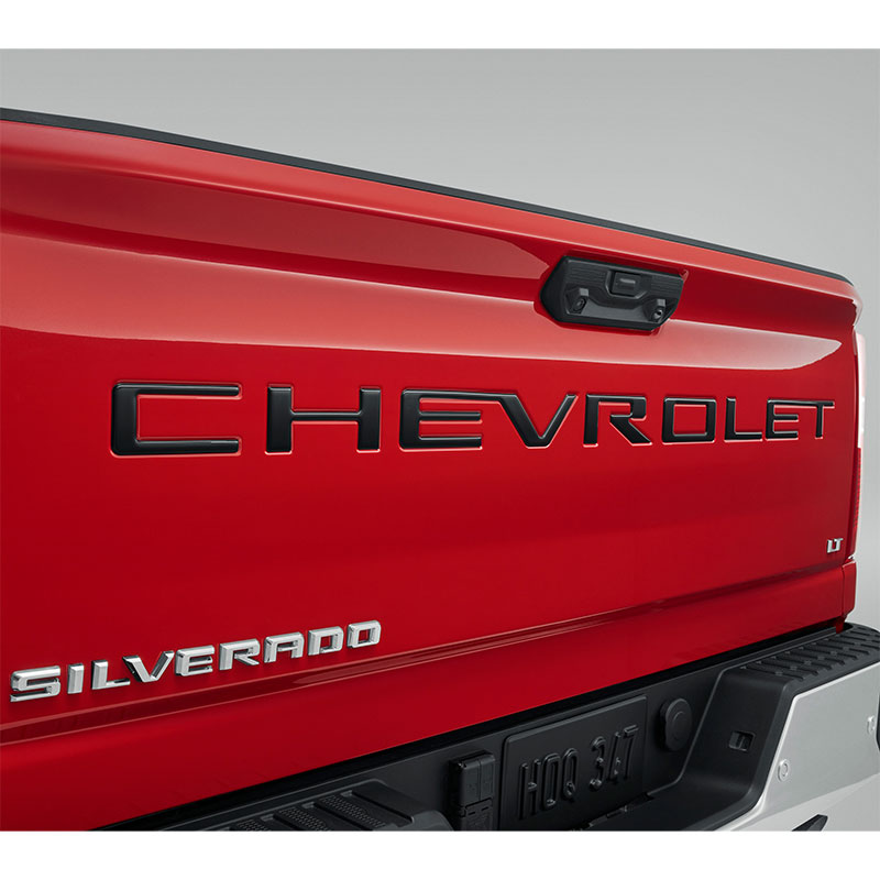 2024 Silverado 2500 | Chevrolet Tailgate Lettering | 3-D Urethane | Gloss Black
