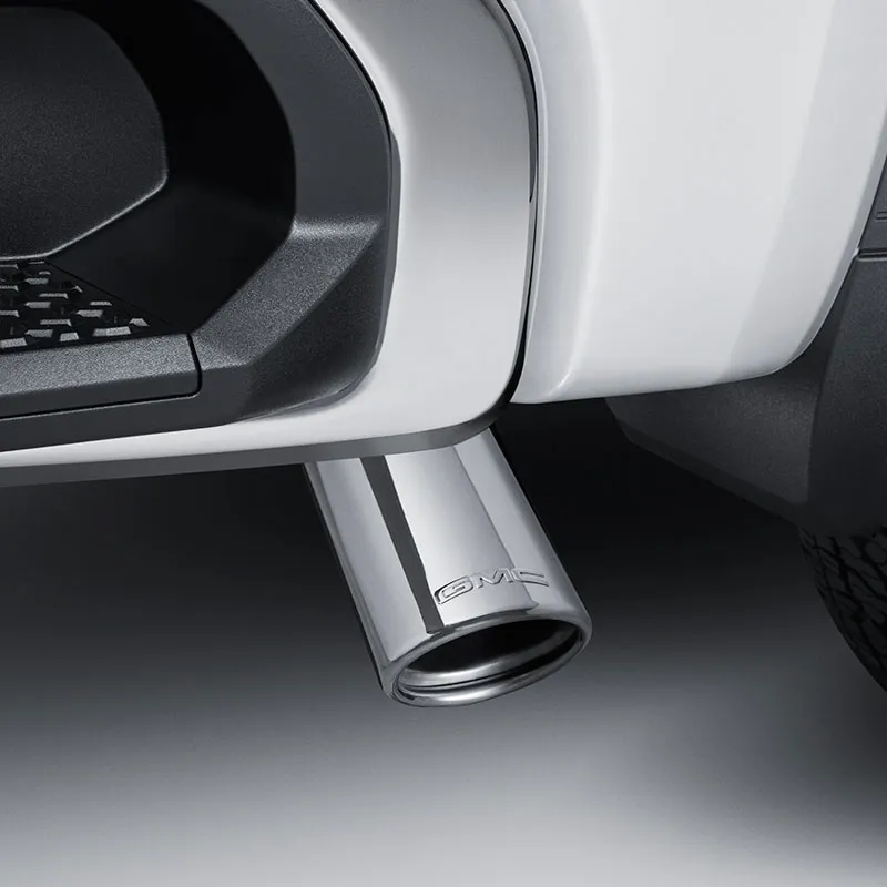 2016 Sierra 1500 Exhaust Tip | Dual Wall | Angle Cut | 4.3L and 5.3L Engines | GMC Logo