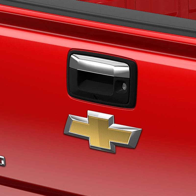 2017 Colorado Tailgate Handle | Chrome | Models with Rear View Camera