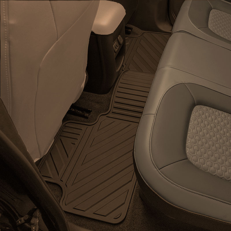 2020 Canyon Floor Mats | Rear Row | Cocoa | Extended Cab | Premium All Weather | Single Mat