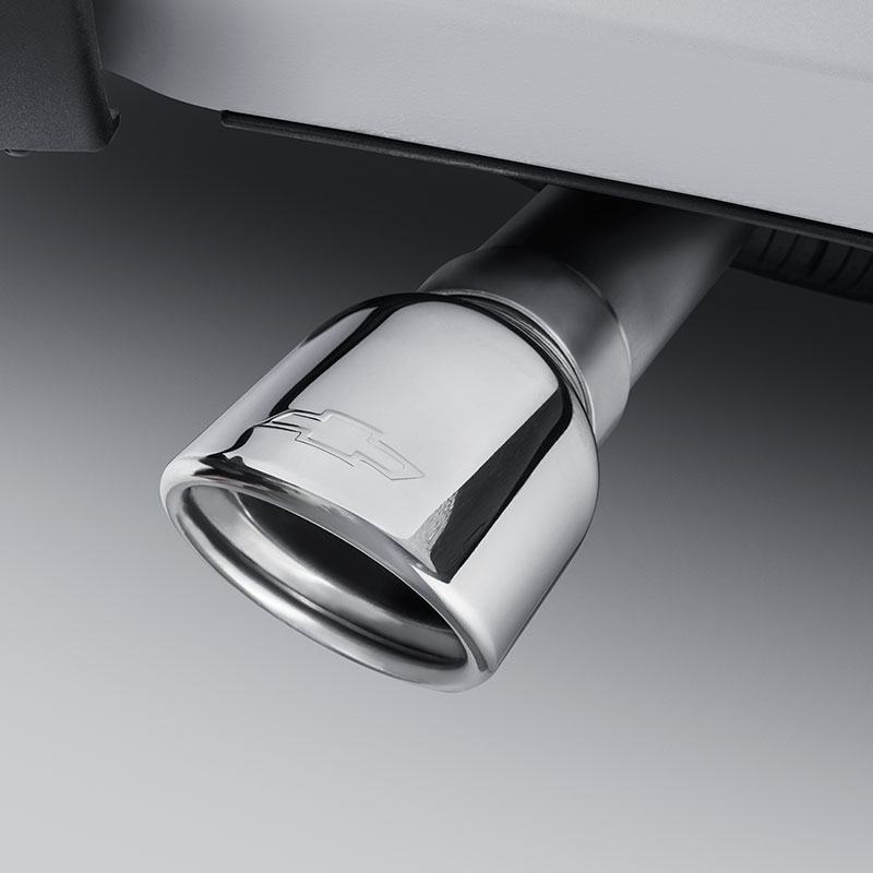 2017 Colorado Exhaust Tip | Polished Stainless Steel | 2.5L Engine | Angle Cut | Dual Wall | Bowtie