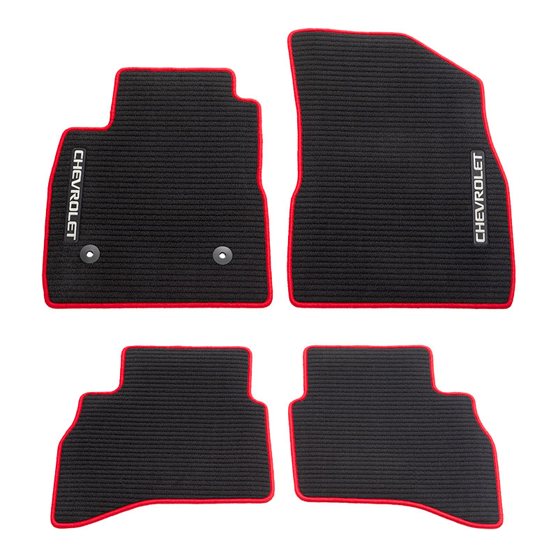 2024 Trailblazer Floor Mats AWD Black Front And Rear Red   42737463 1 