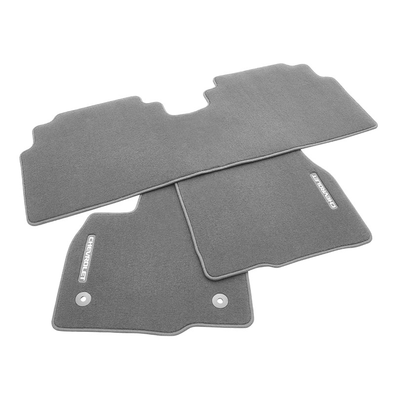 2023 Bolt EUV Floor Mats | Jet Black | Front & Rear | All Weather |  Chevrolet Script Logo | Set