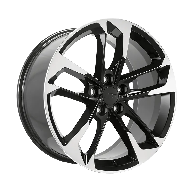 2018 Camaro | 20 inch Wheel | 5-Split-Spoke | Black | Machined Face | 20 x 8.5 | LS | LT | SS