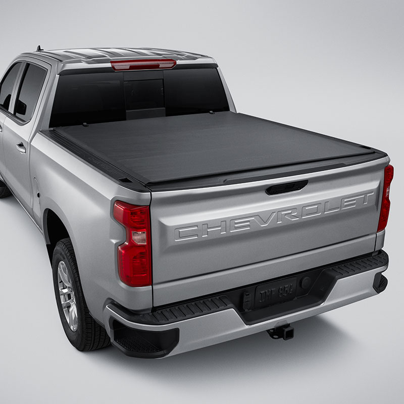 2019 Silverado 1500 Tonneau Cover Soft Roll Up Long Box Bowtie Logo 84060320