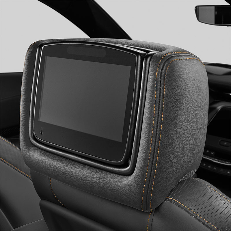 2023 XT4 Rear Seat Infotainment | Two LCD Headrest Monitors | DVD Player | Black Leatherette | HZ2