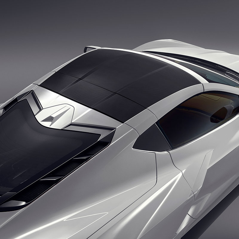 美しい Carbon Fiber CHEAYAR Soft Panel, 3D C8 Real Bow Corvette