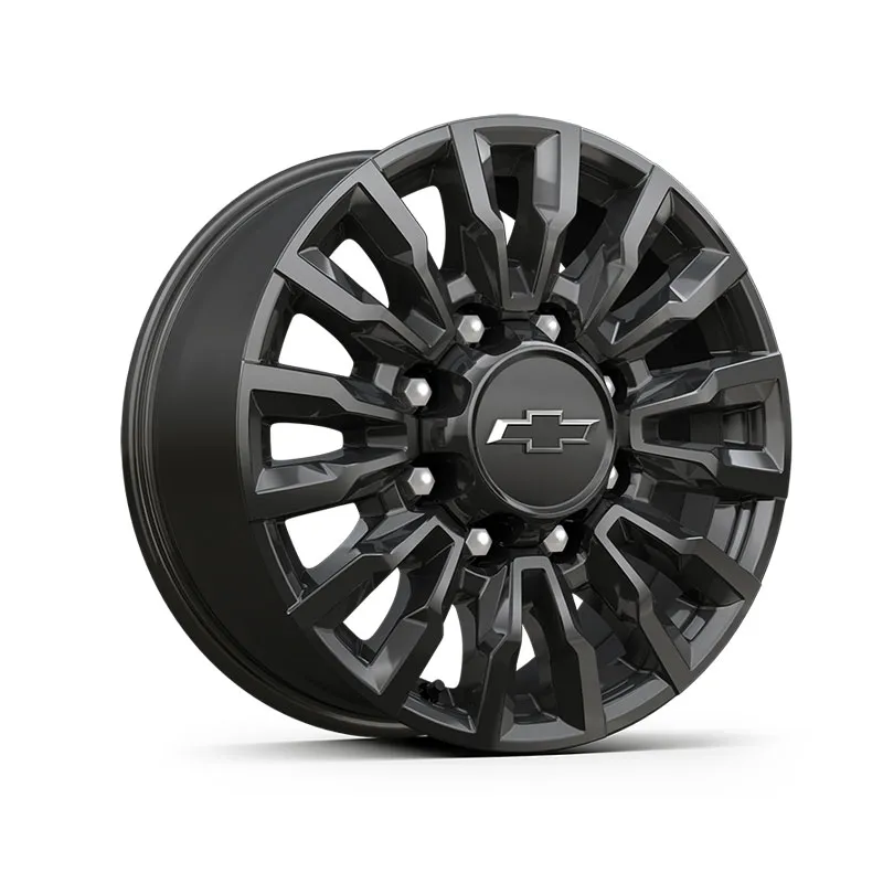 2024 Silverado 2500 | 18 inch Wheel | High Gloss Black | Multi-Spoke | 8-Lug | 18 x 8 | PTW | Single