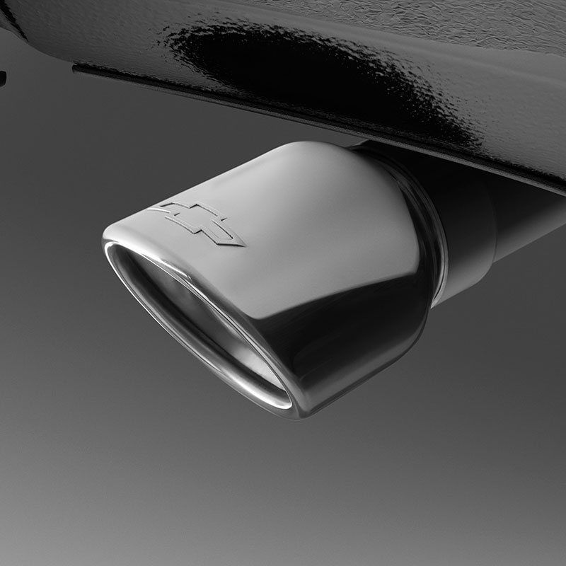 2022 Colorado | Exhaust Tip | Polished Stainless Steel | 3.6L | Angle Cut | Dual Wall | Bowtie Logo