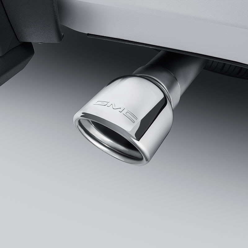2020 Canyon | Exhaust Tip | Polished Stainless Steel | 3.6L | Angle Cut | Dual Wall | GMC Logo
