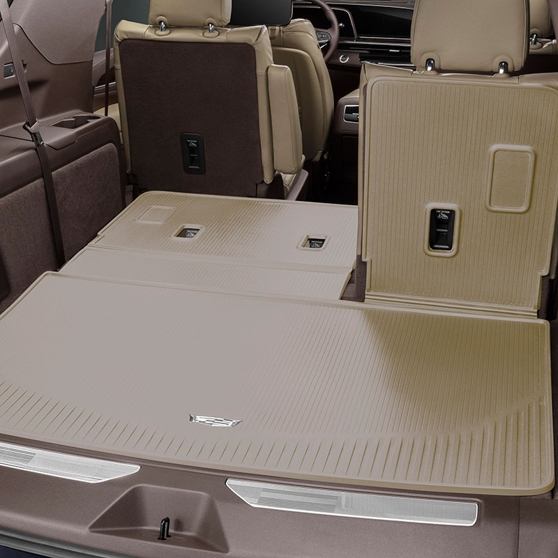 2021 Escalade ESV | Cargo Liner | Parchment | Integrated | All-Weather | Cadillac Crest Logo