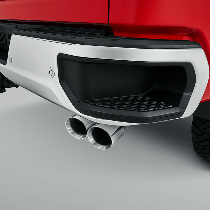 2024 Sierra 2500 | Exhaust Tip | Polished Stainless Steel | 6.6L Gas | Dual Outlet | Dual Wall