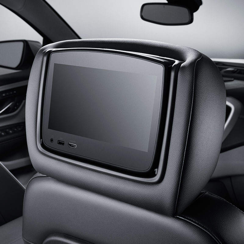 2022 Terrain Rear Seat Infotainment | Dual Headrest Monitors | Ash Gray/Jet Black Leather | H17