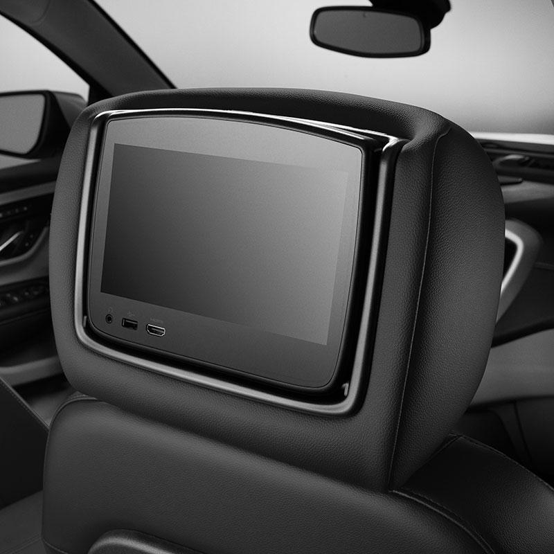 2022 Terrain Rear Seat Infotainment | Dual Headrest Monitors | Jet Black Leather | H0Y
