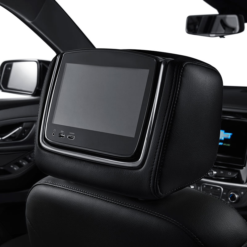 2020 Traverse Rear Seat Infotainment System | Headrest LCD Monitors | Jet Black Vinyl