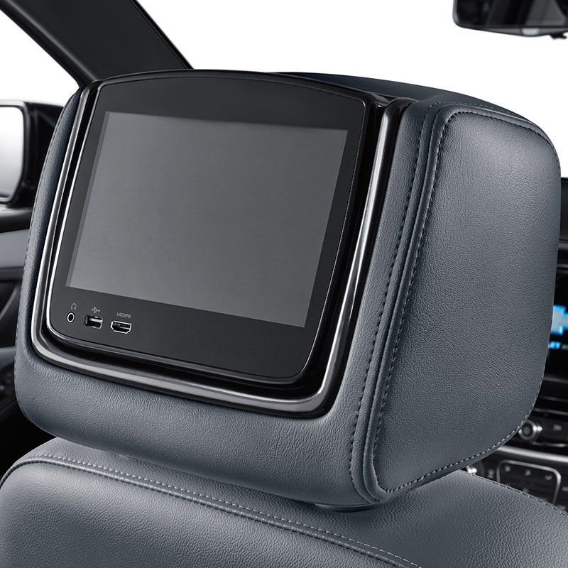 2018 Traverse Rear Seat Infotainment System | Headrest LCD Monitors | Dark Galvanized Vinyl