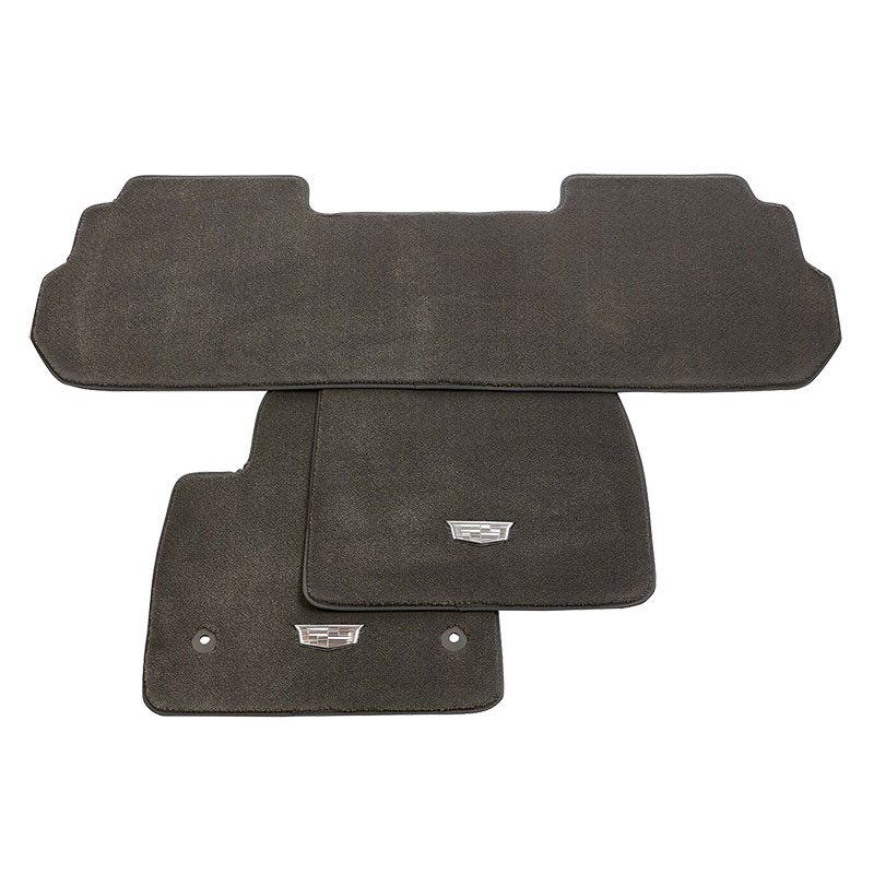 2020 XT6 Floor Mats Dark Titanium Front and Second Row Premium