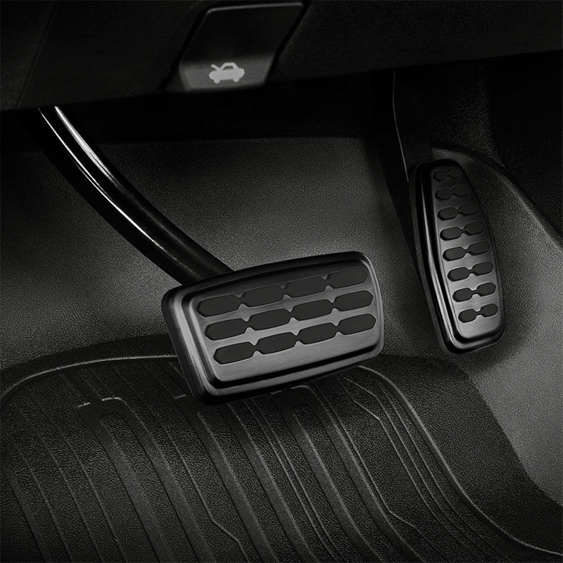 2023 Suburban | Accelerator and Brake Pedal Covers | Sport | Black Stainless Steel | Set of 2