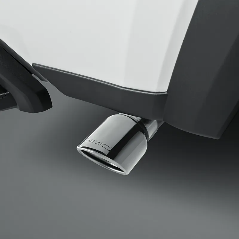 2024 Canyon | Exhaust Tip | Polished Stainless Steel | 2.7L Turbo Engine | GMC Logo | Angle Cut
