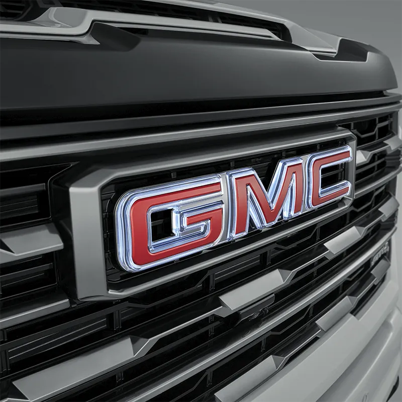 2024 Sierra 2500 | Emblems | Red GMC | Illuminated | Front Grille | Single