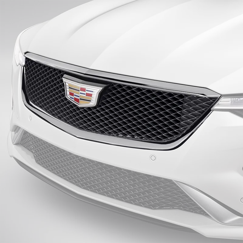 2022 CT4 | Grille Upgrade | Silver Mesh Grille | Chrome Surround | Cadillac  Logo | ShopChevyParts.com