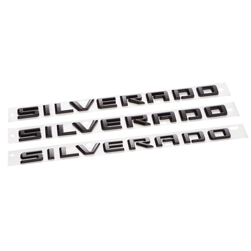 2021 Silverado 1500 | Black Emblems | Nameplate | Silverado | WT
