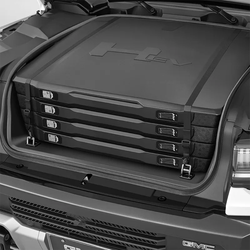 2023 Hummer EV Pickup | Sky Panel Storage Containers | eTrunk Cargo Organizer | Set of 4