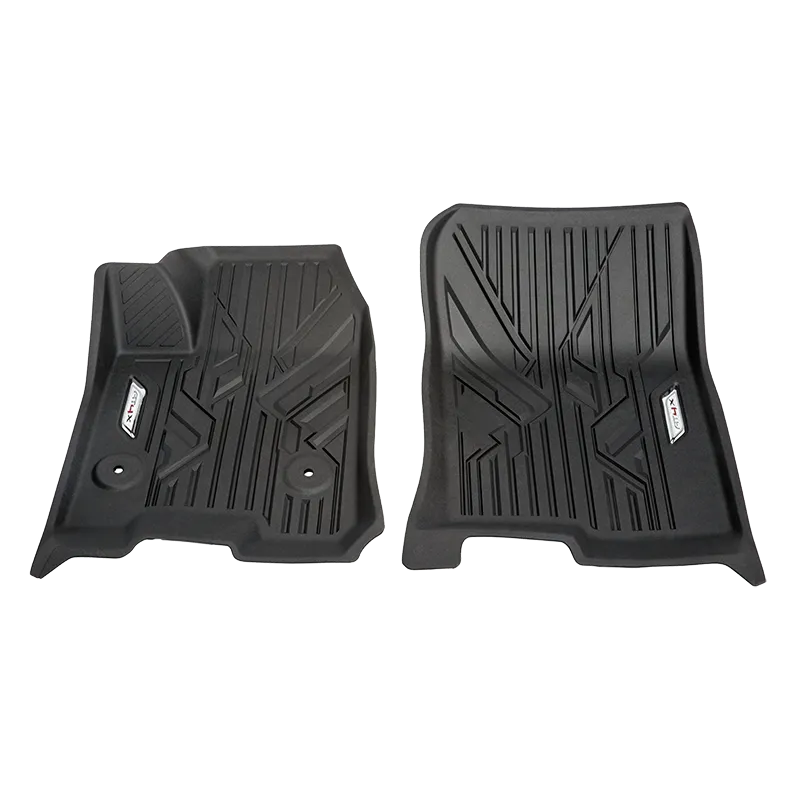 2023 Canyon | Floor Liners | Black | First Row | Chrome AT4X Logo | Set of 2