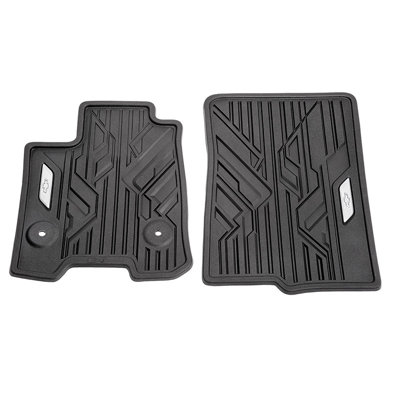 2023 Colorado | Floor Mats | Black | First Row | All-Weather | Bowtie Logo  | Set of 2