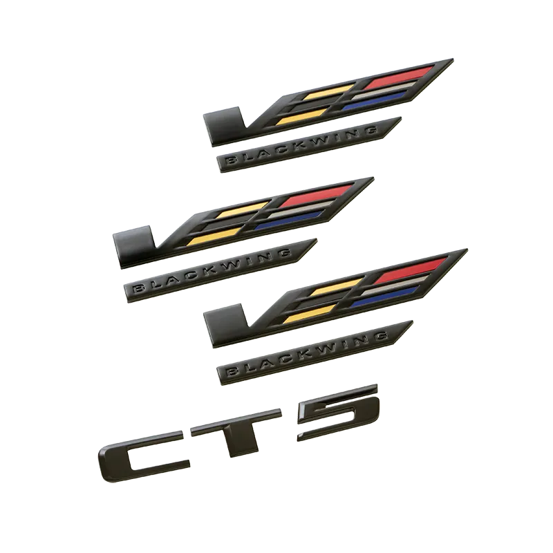 2024 CT5 | Emblems | Gloss Black | V-Series Blackwing | Bodyside | Trunk lid | Set of Four