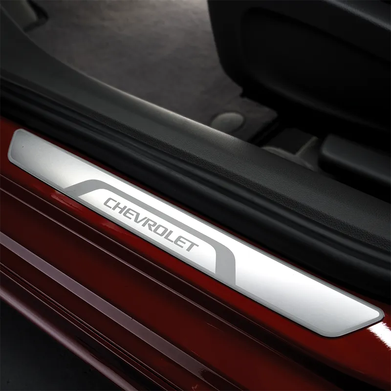 2015 Sonic | Front Door Sill Plates | Chevrolet Script | Stainless Steel | Pair