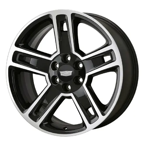 2020 Escalade ESV 22 inch Wheel | 5 Split-Spoke | Machined | Gloss Black | 22 x 9 | Single