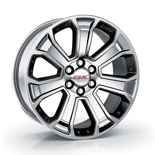 2018 Sierra 1500 22 inch Wheel | 7 Spoke | Silver | Black Inserts | RX1 | 22 x 9 | Single