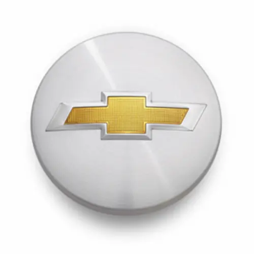 2016 Cruze Center Cap Silver with Gold Bowtie Logo - Single