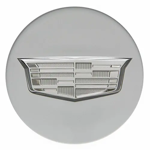 2015 ATS Center Cap | Silver Monochromatic Crest | Single