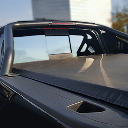 2019 Sierra 3500 Tonneau Cover | Premier Soft Roll Up | 6ft 6in Stand