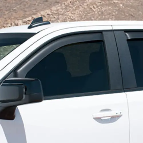 2021 Sierra 1500 | Window Vent Visors | Double Cab | In-Channel | Matte Black | Set of 4