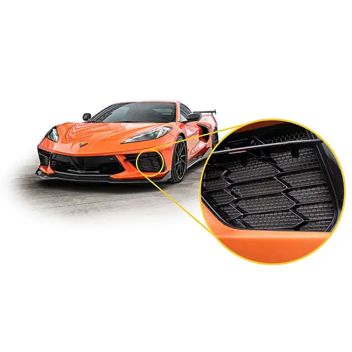 2024 C8 Corvette Stingray | Front Grille Screens | Protective | Radiator Guard | Set of Two