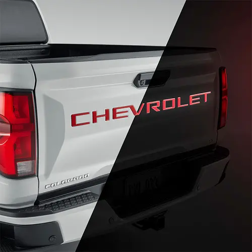 2024 Colorado | Chevrolet Tailgate Lettering | 3-D Urethane | Gloss Red | Reflective