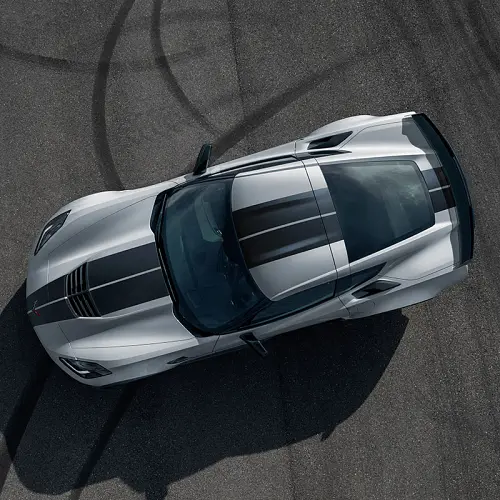 2015 Corvette Stingray Full Length Dual Racing Stripe Package | Carbon