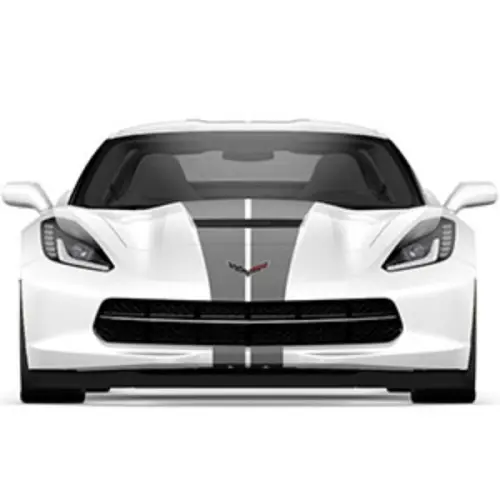 2017 Corvette Dual Racing Stripe Package | Gray | Convertible