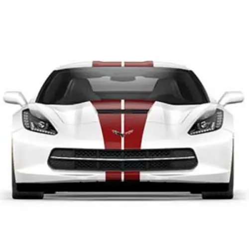 2017 Corvette Dual Racing Stripes | Claret | Coupe