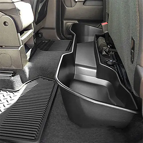 2015 Sierra 1500 Rear Underseat Storage Organizer | Ebony | Double Cab