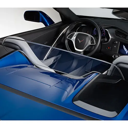 2016 Corvette Stingray Windscreen Air Deflector | Convertible Models | Corvette Cross Flag Logo